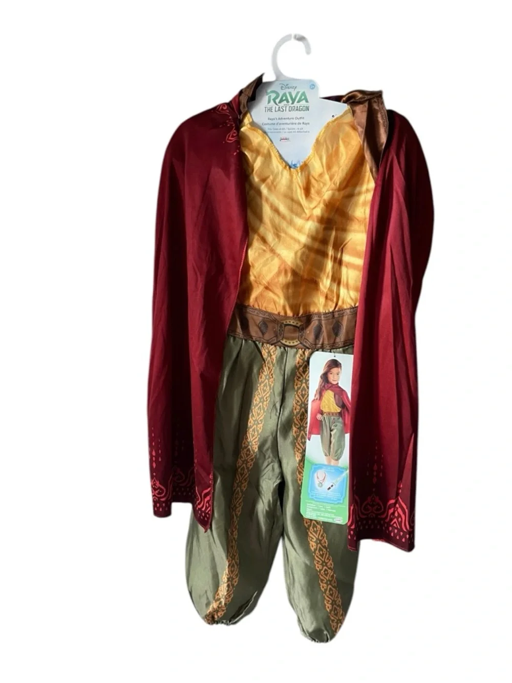 Disney's Raya and The Last Dragon Kids 4-6X Adventure Outfit Costume Halloween - Picture 2 of 6